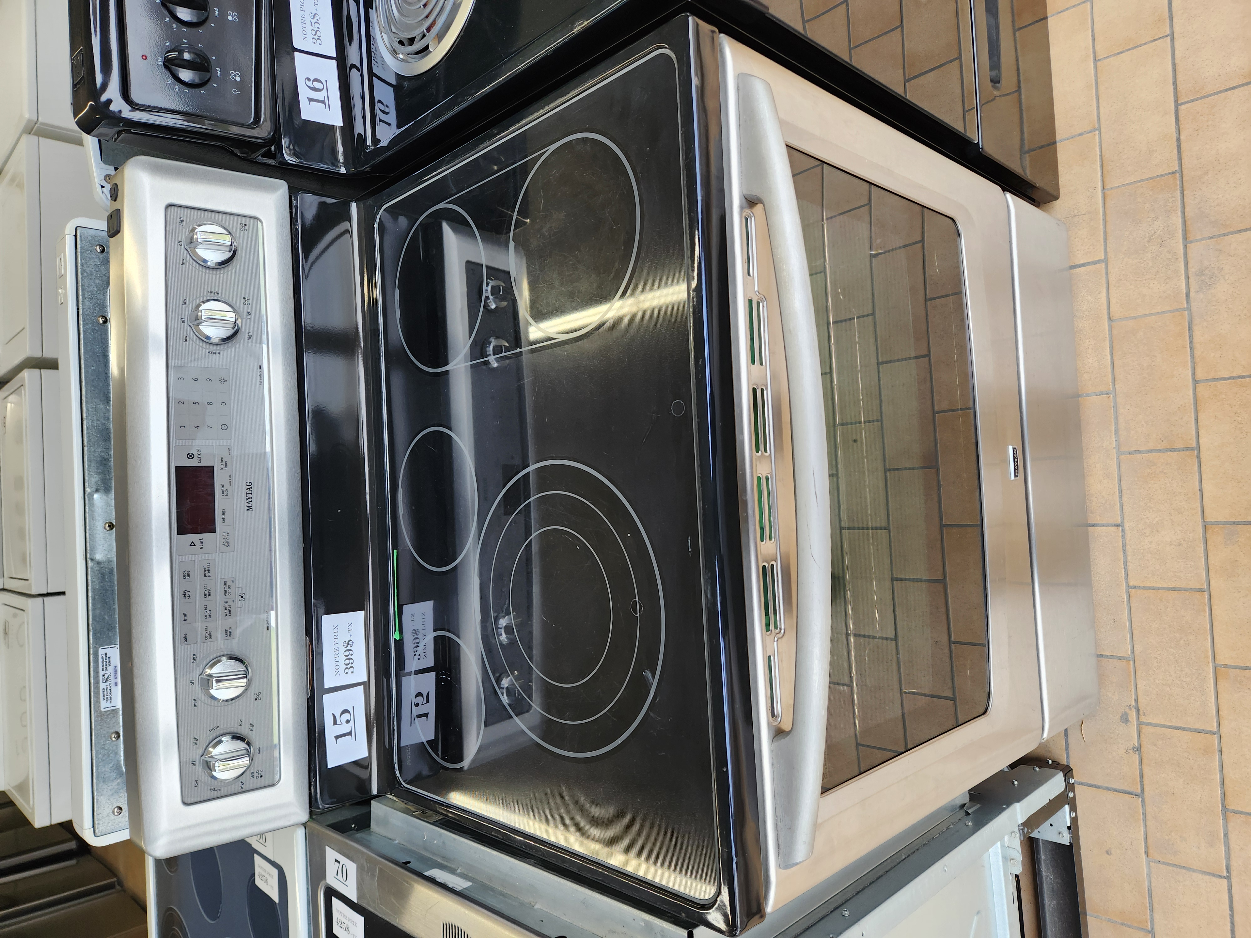 #15 Cuisinière   stainless   