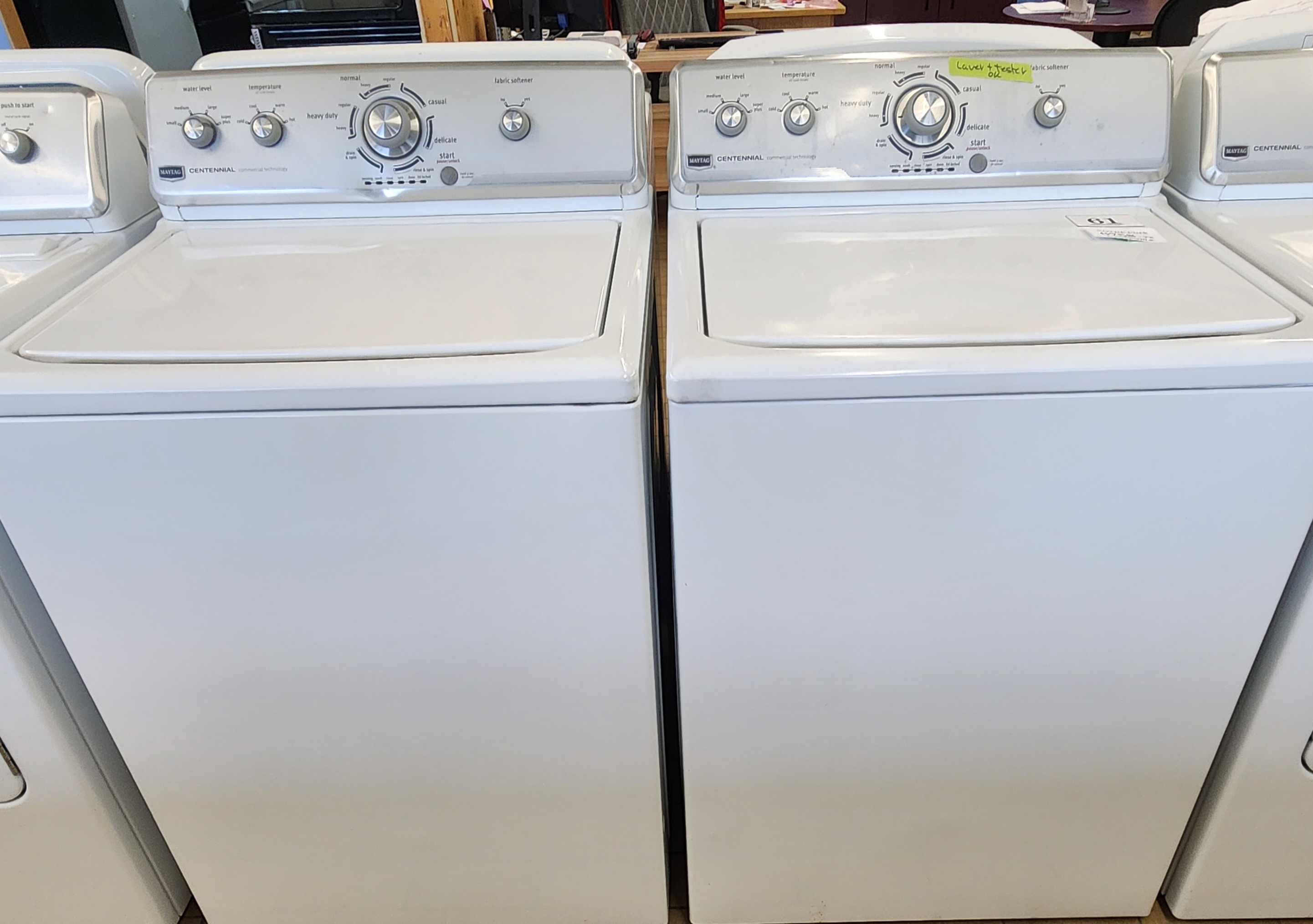 61- ENSEMBLE LAVEUSE SECHEUSE  MECANIQUE