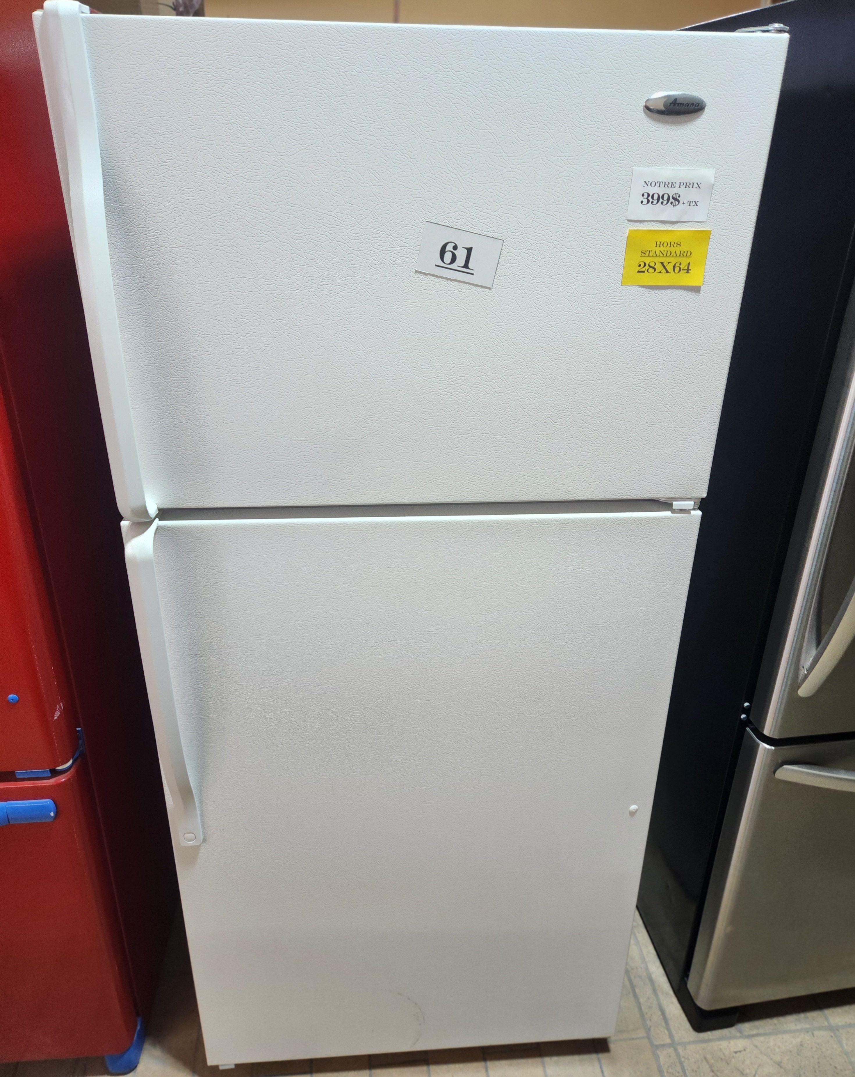 61-  REFRIRATEUR CONGELATEUR EN HAUT