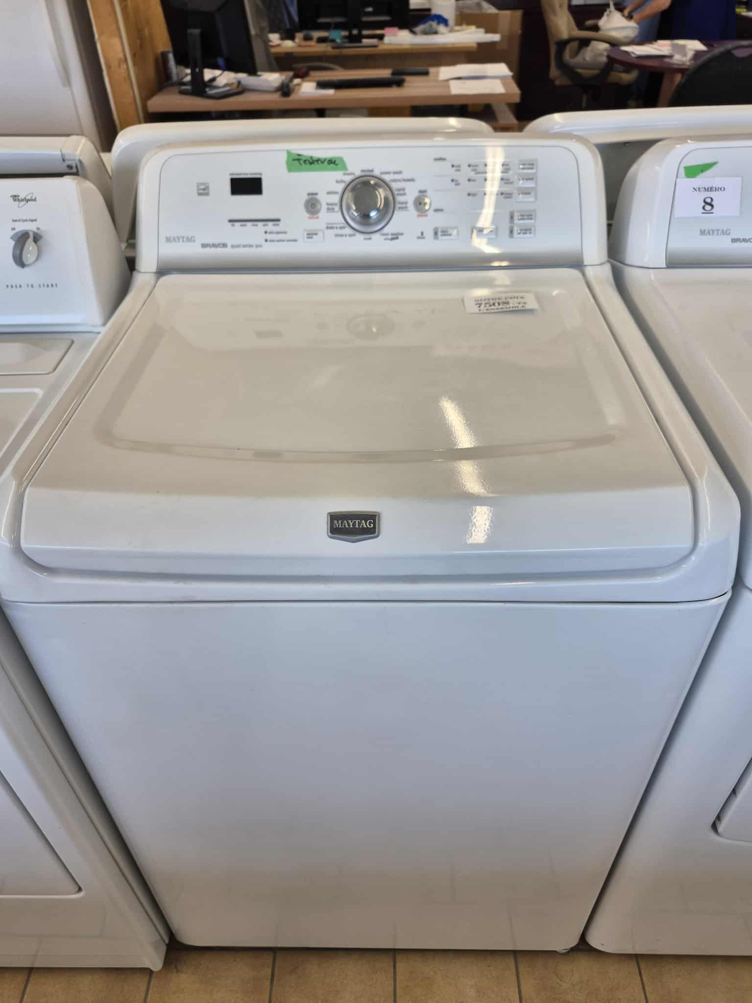 #8 Ensemble Maytag Bravos – Laveuse & Sécheuse