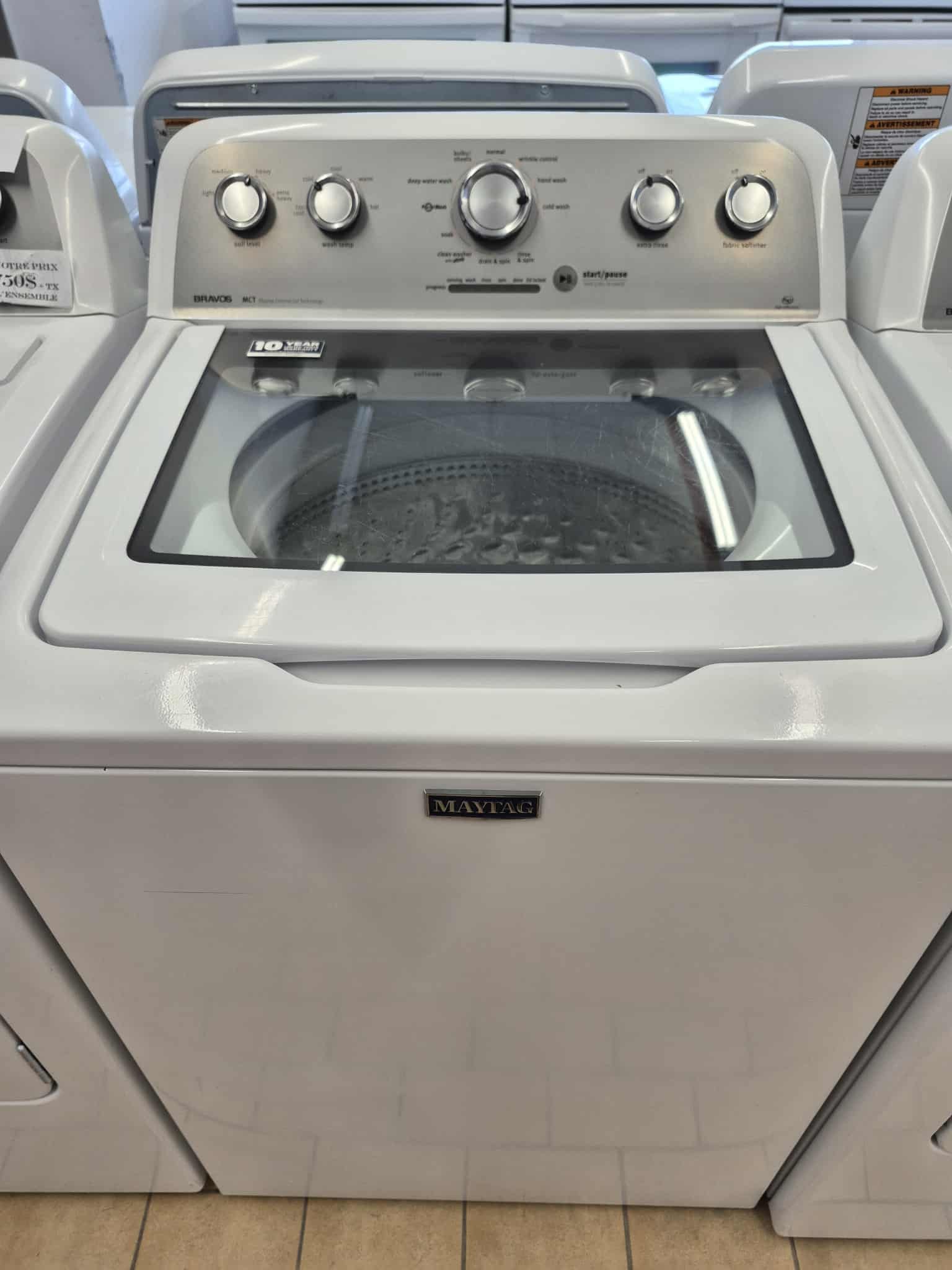 #1 Ensemble Maytag Bravos XL – Laveuse & Sécheuse