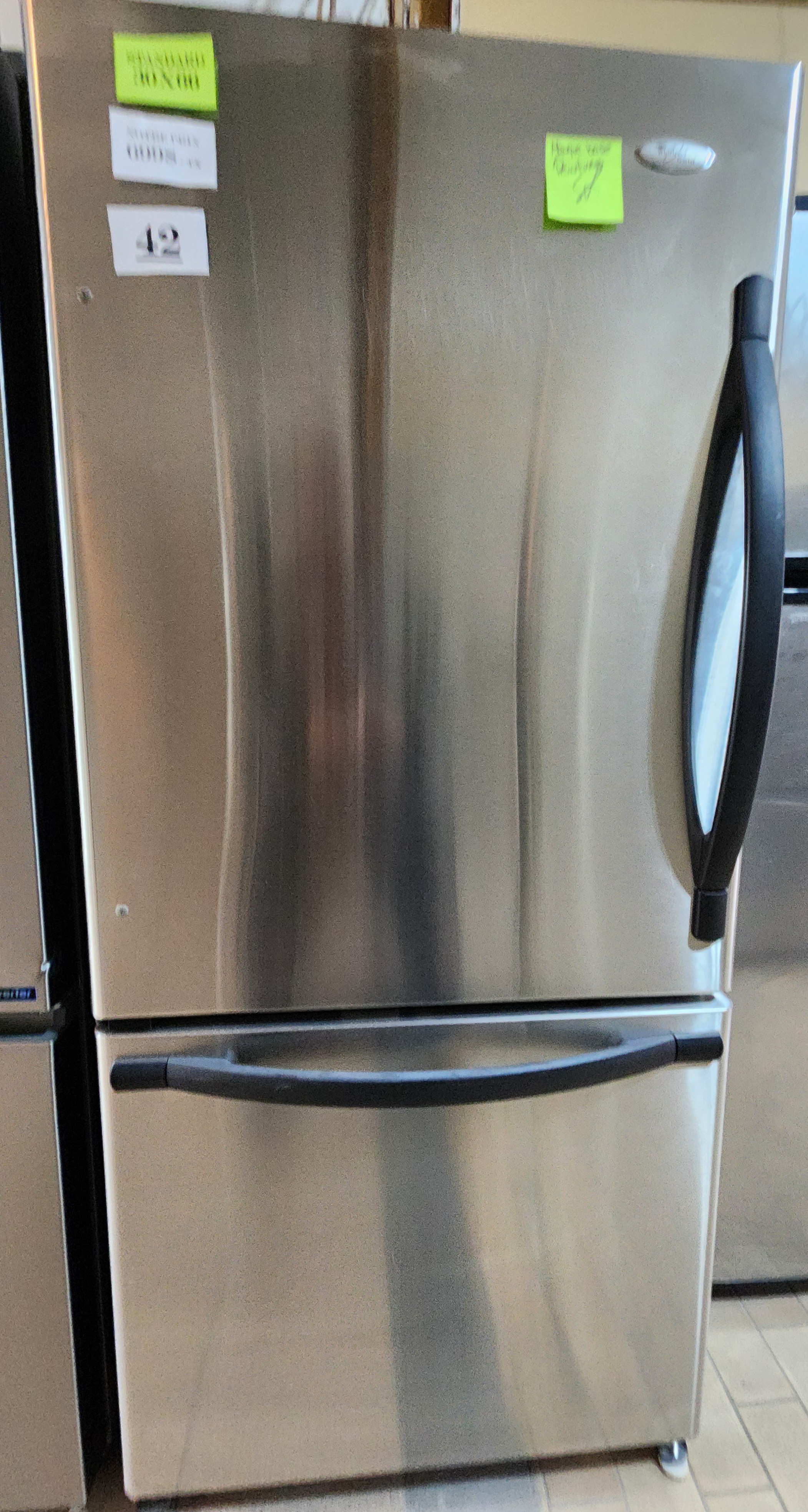 42-REFRIGERATEUR INOX CONGELATEUR EN BAS  