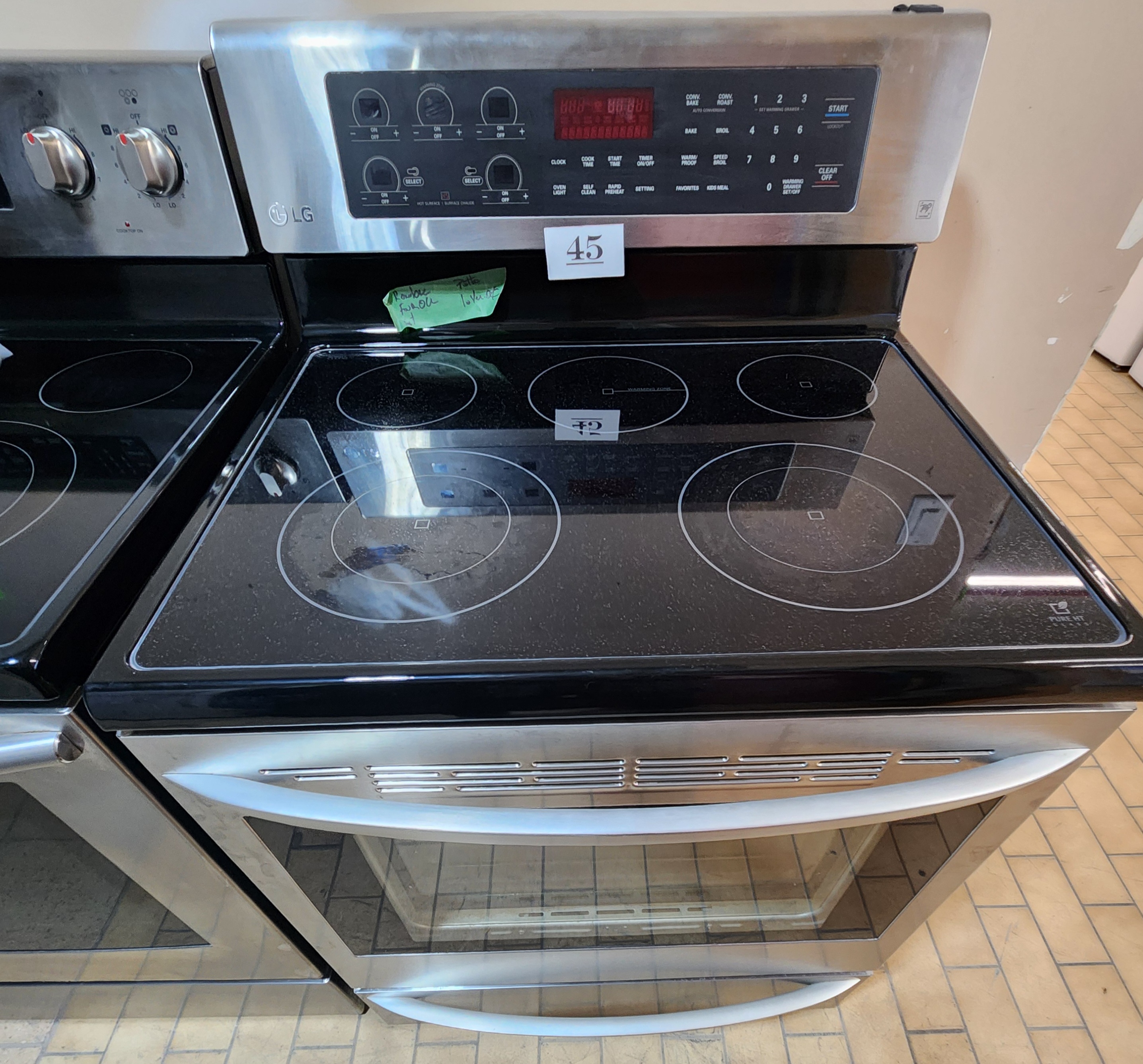 45-CUISINIERE INOX VITROCERAMIQUE